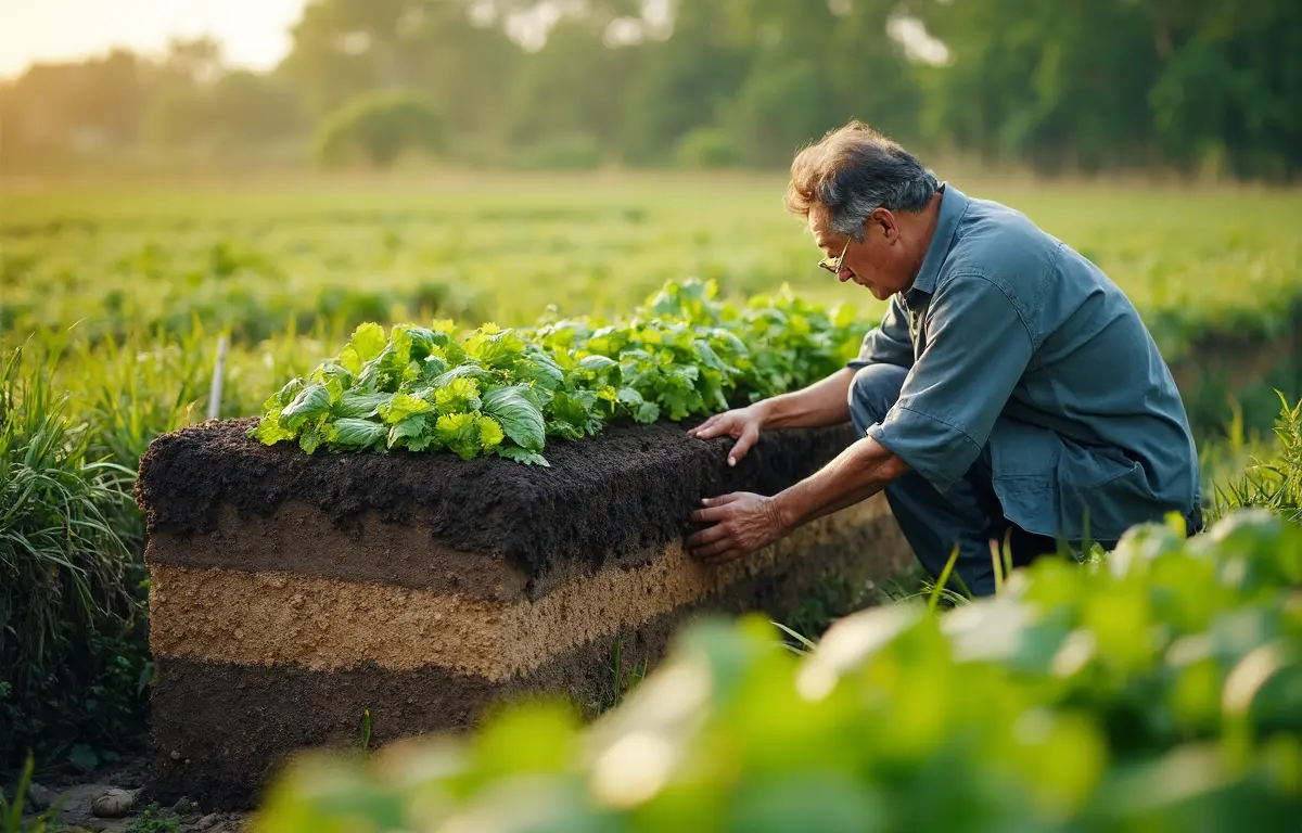 菌ちゃん農法による畝作りの基本構造と特徴