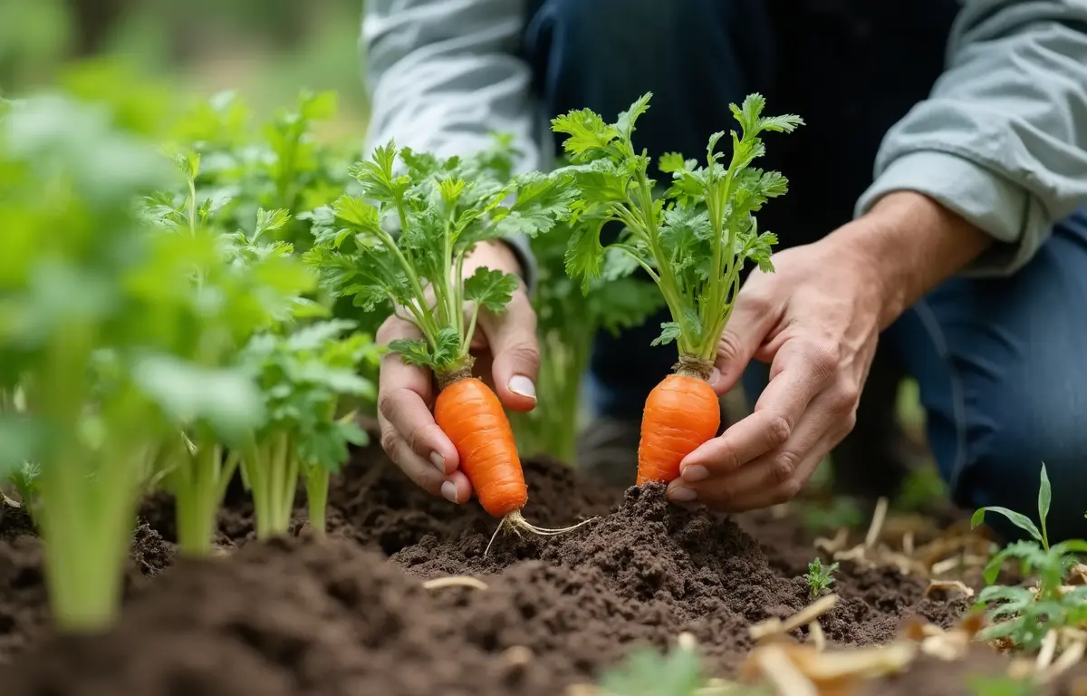 菌ちゃん農法での作物別失敗事例:人参とふだん草