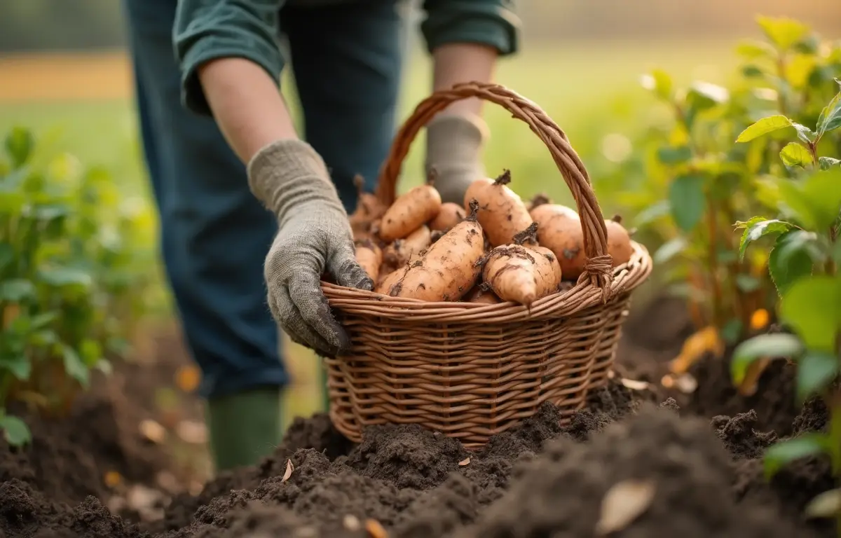 菌ちゃん農法でのさつまいも収穫のタイミングと保存方法