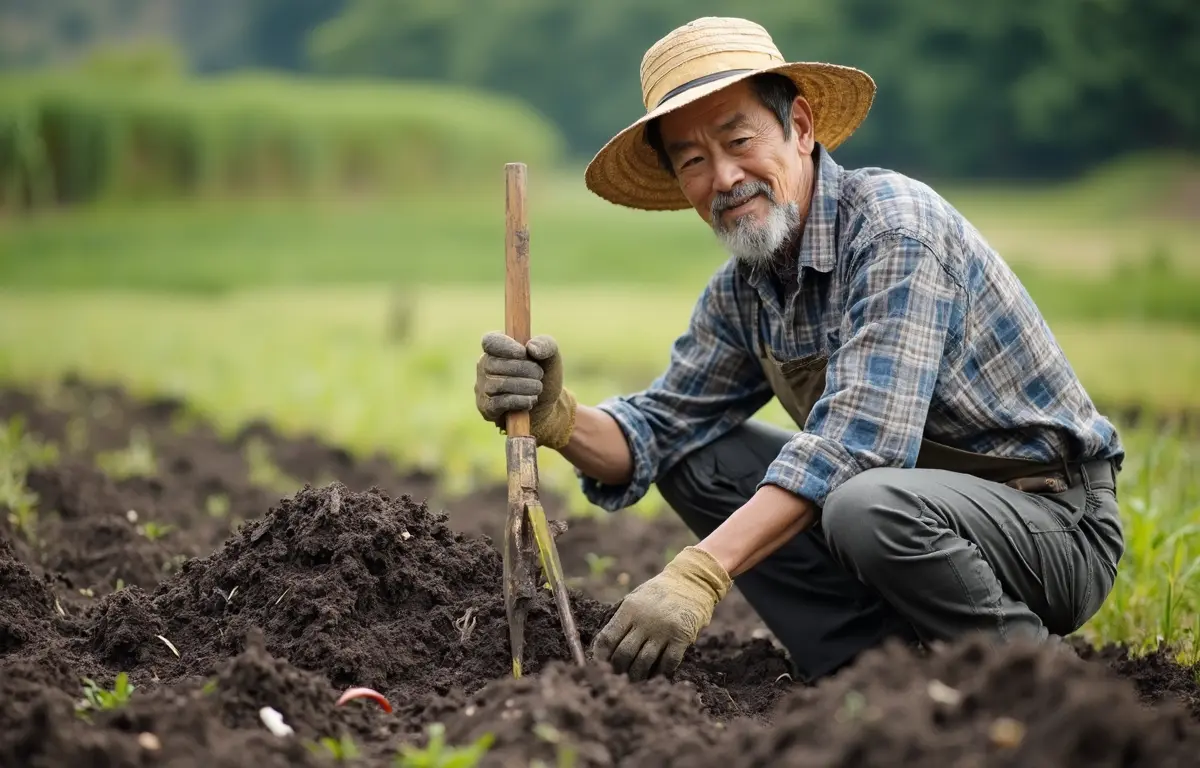 菌ちゃん農法の畝作りに必要な道具と資材