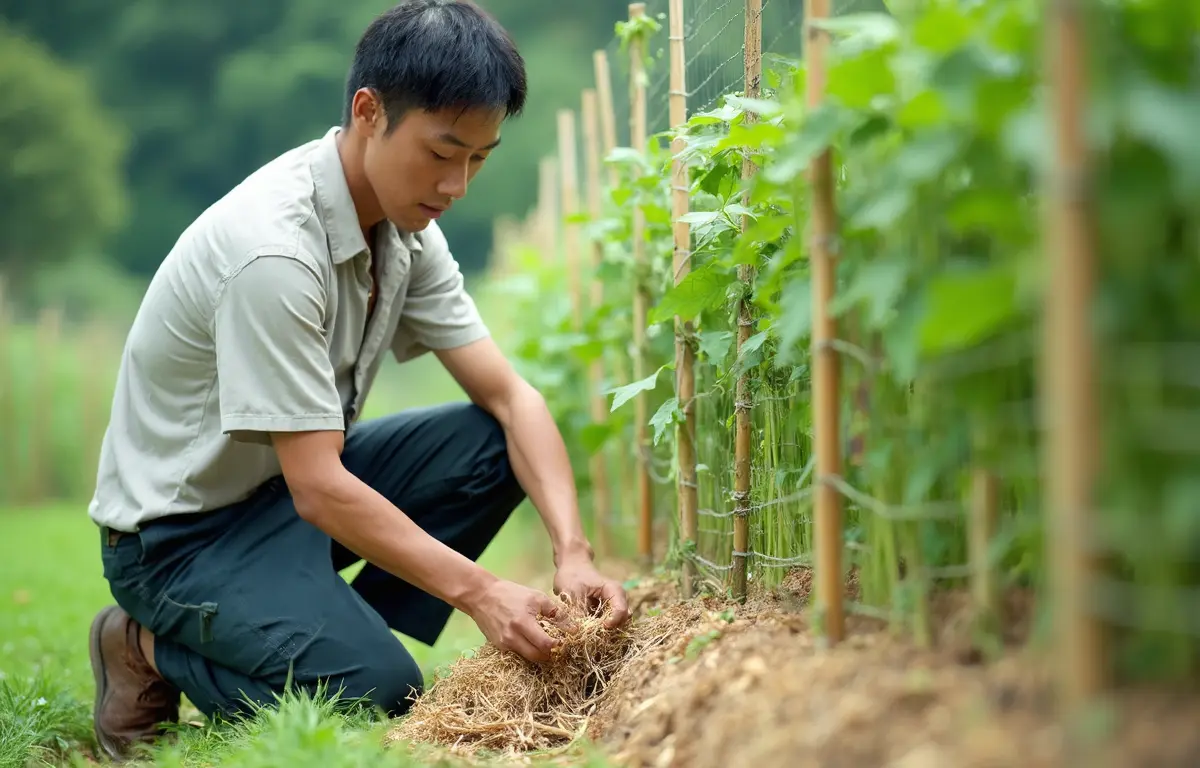 菌ちゃん農法を活かしたきゅうりの定植と管理方法