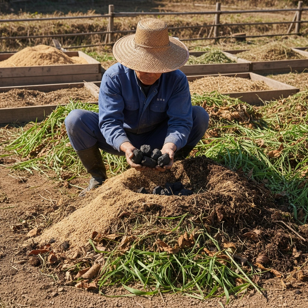 菌ちゃん農法における炭の効果的な組み合わせと資材相性
