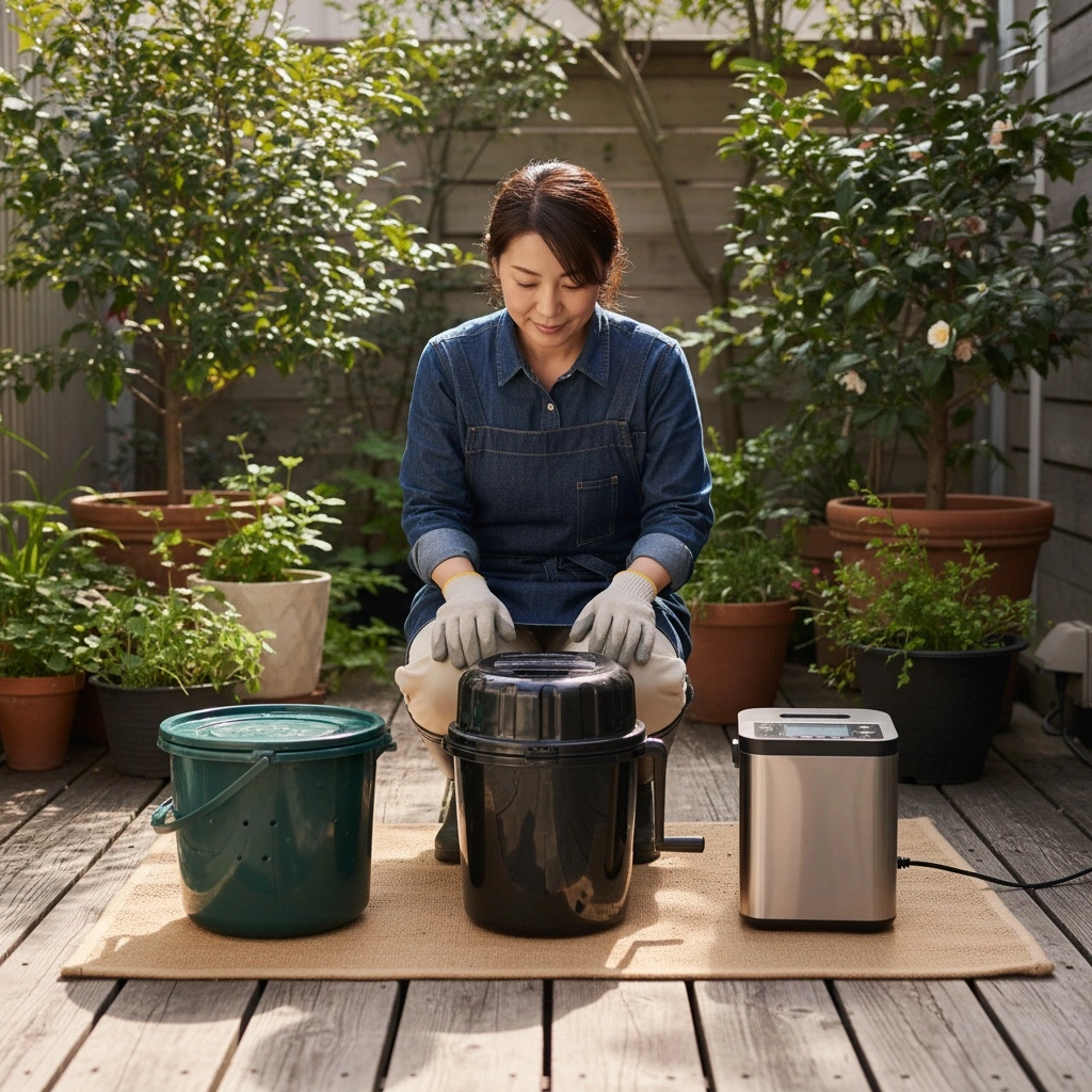 堆肥化に使用する容器と資材の選び方ガイド