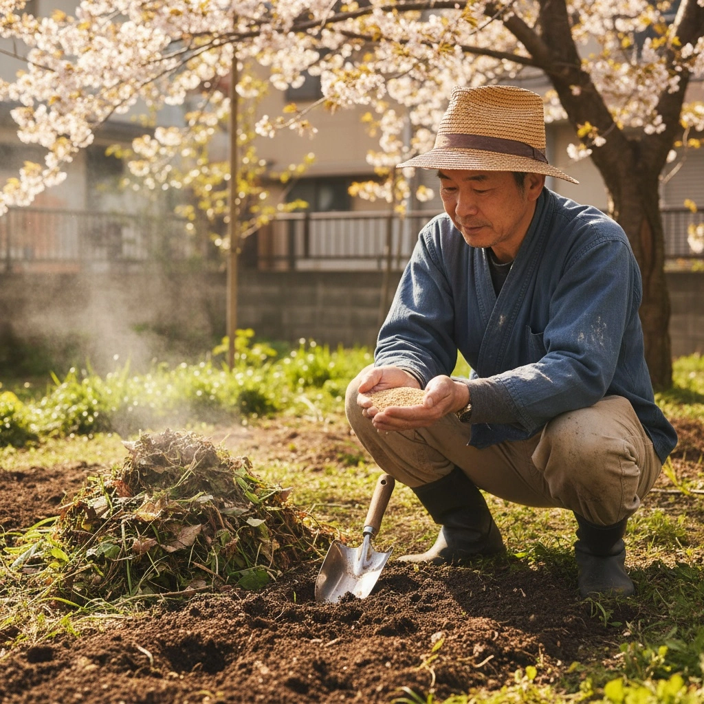 菌ちゃん農法での米ぬか施用方法:量・タイミング・混合資材