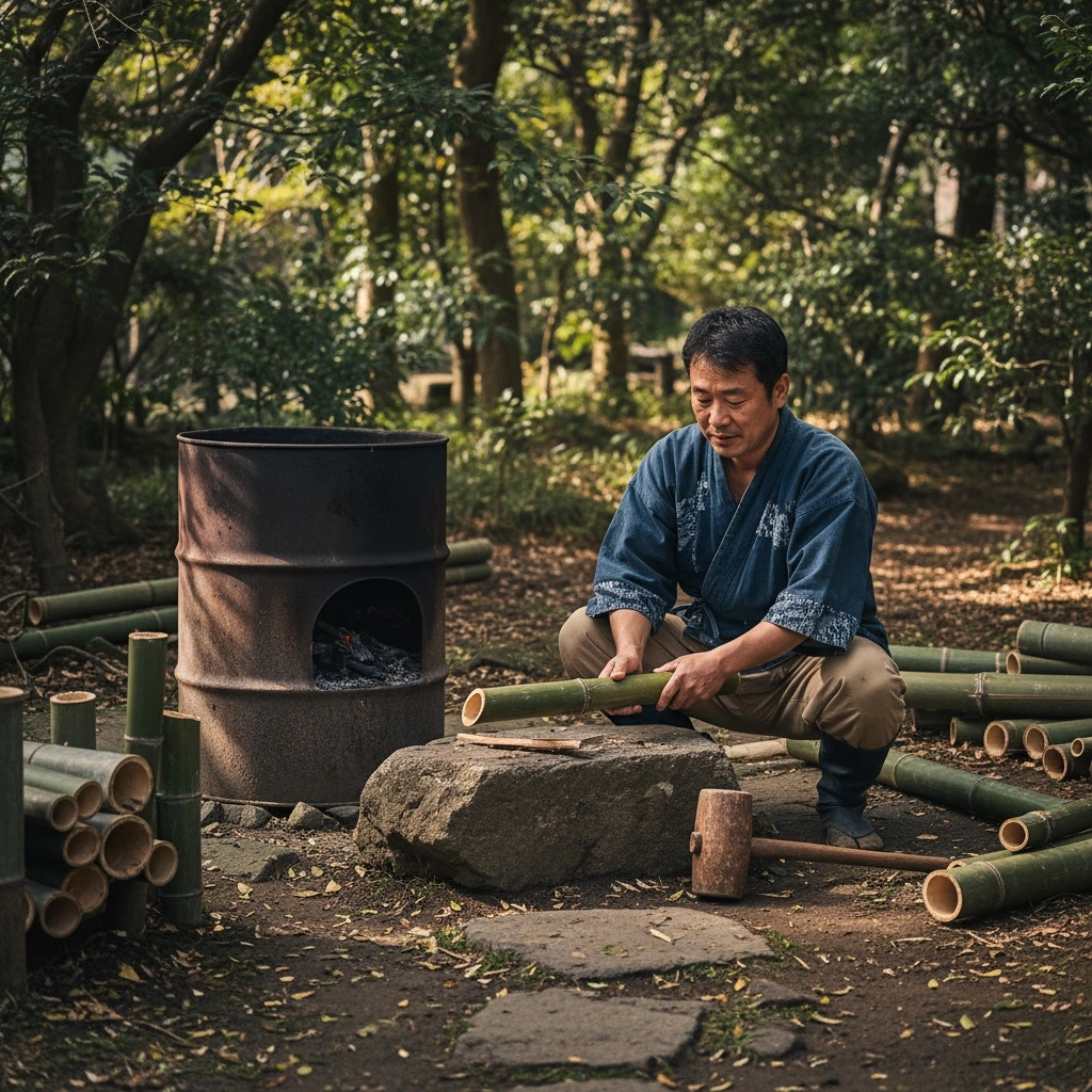 自作竹炭の作り方とポイント:菌ちゃん農法への応用を見据えて