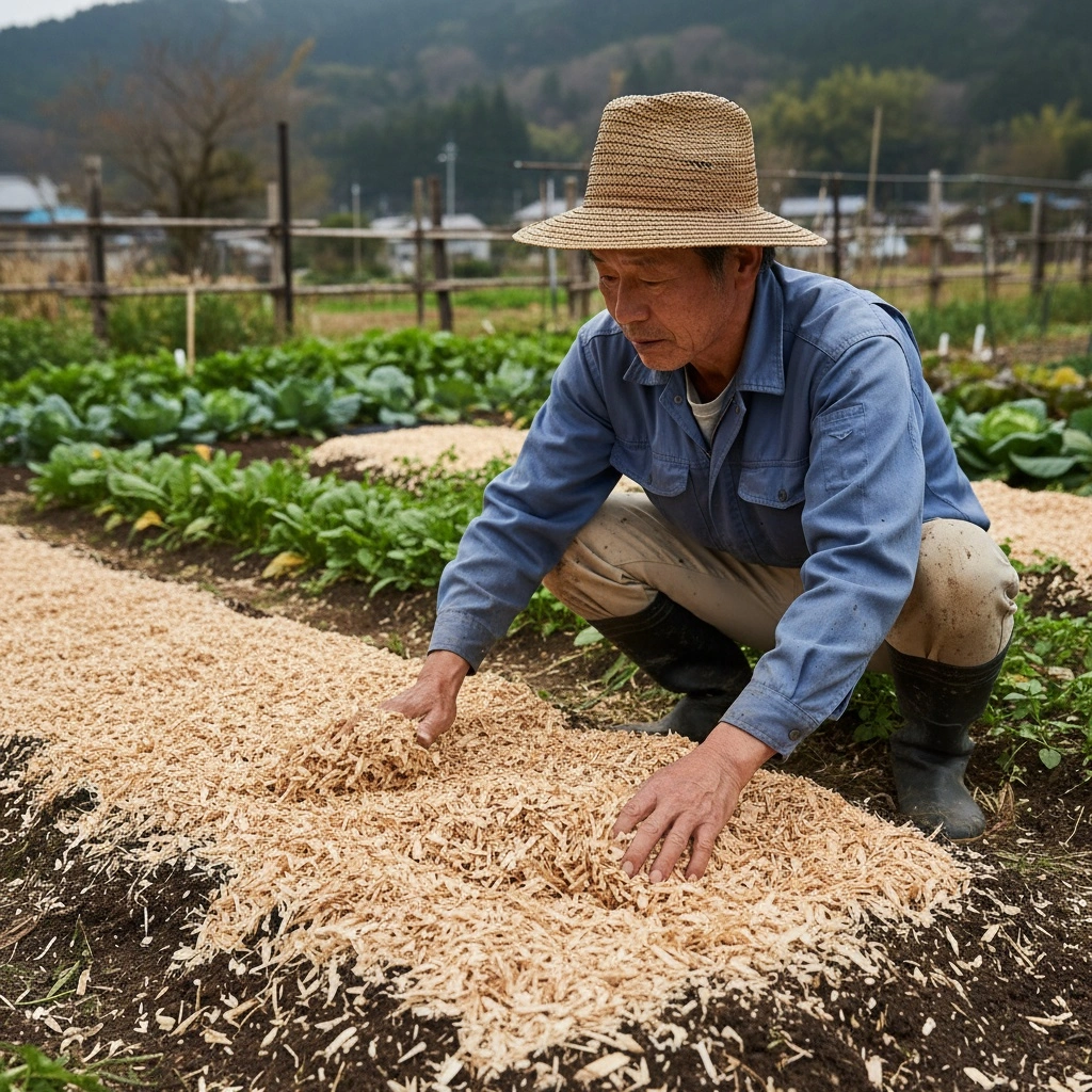 竹チップマルチの作り方と使い方