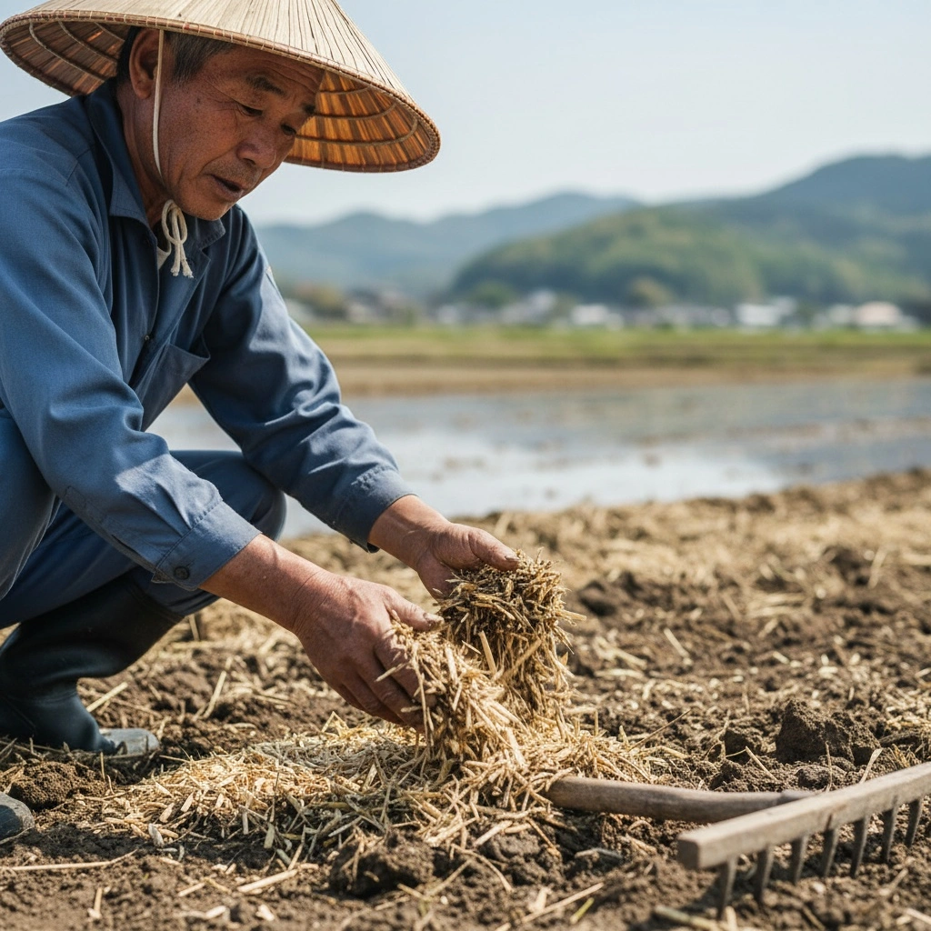 菌ちゃん農法における土づくりと畝の準備手順