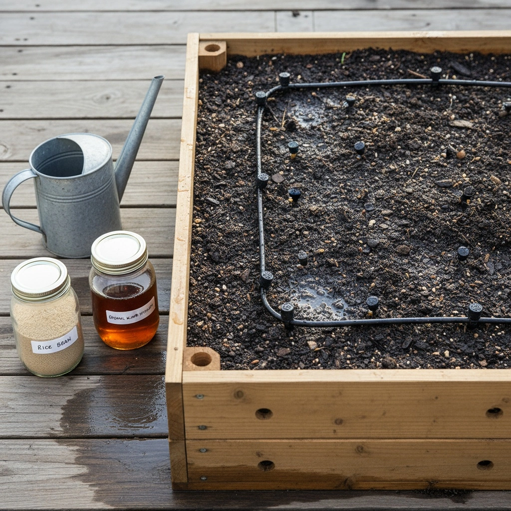 菌ちゃん農法プランターの管理:水やり・追肥・通気のバランス