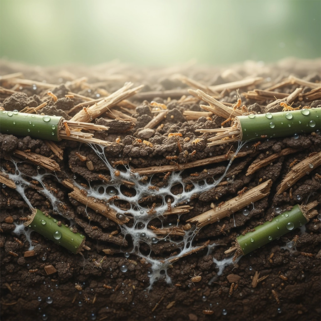 菌ちゃん農法におけるシロアリ発生の背景とその仕組み