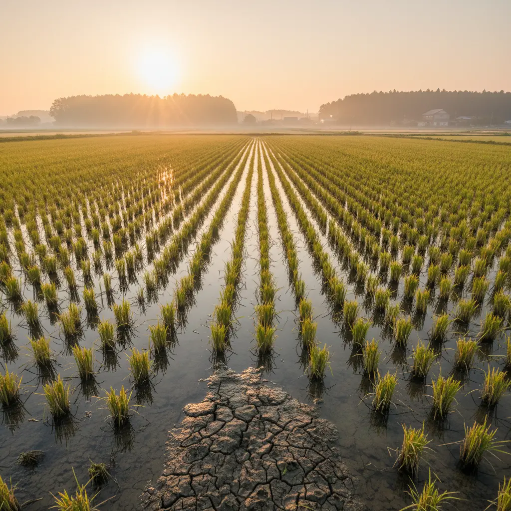 稲刈り前の「落水」は何月?稲の成熟を見極めた最終水抜きのタイミング