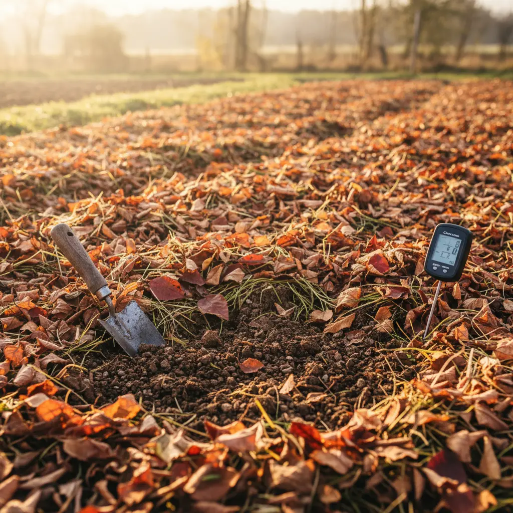 畑で実践する落ち葉活用:菌ちゃん農法の自然分解法