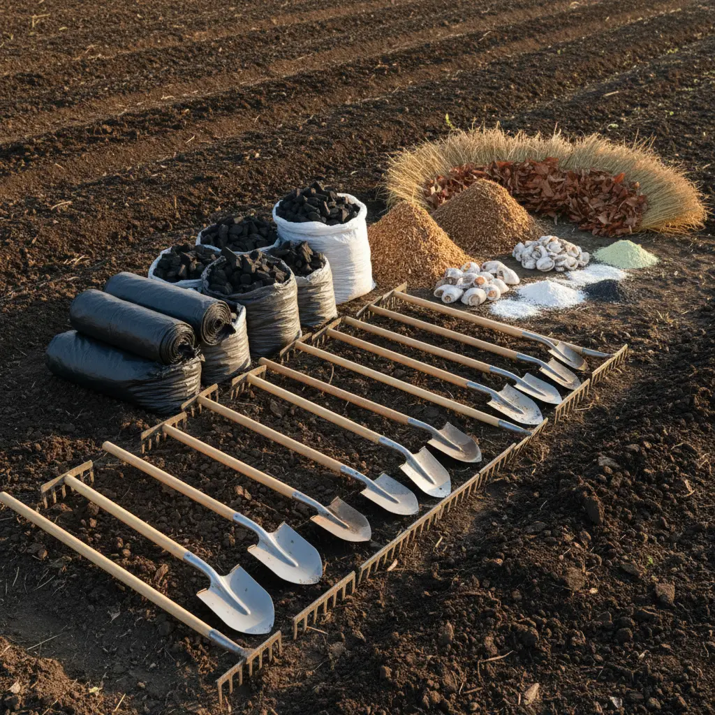 菌ちゃん農法 畝づくりの準備と必要な資材