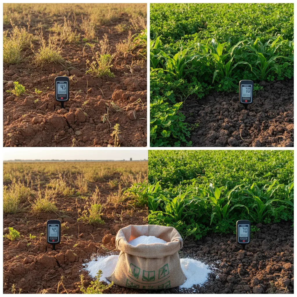 畑に石灰をまく目的と土壌への効果