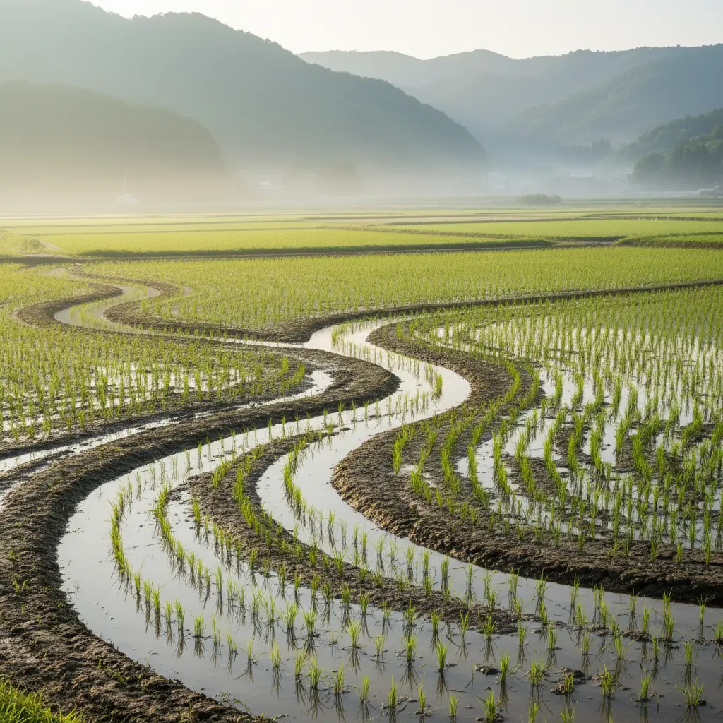 田植え後1か月、梅雨明け前の「中干し」で行う田んぼの水抜き