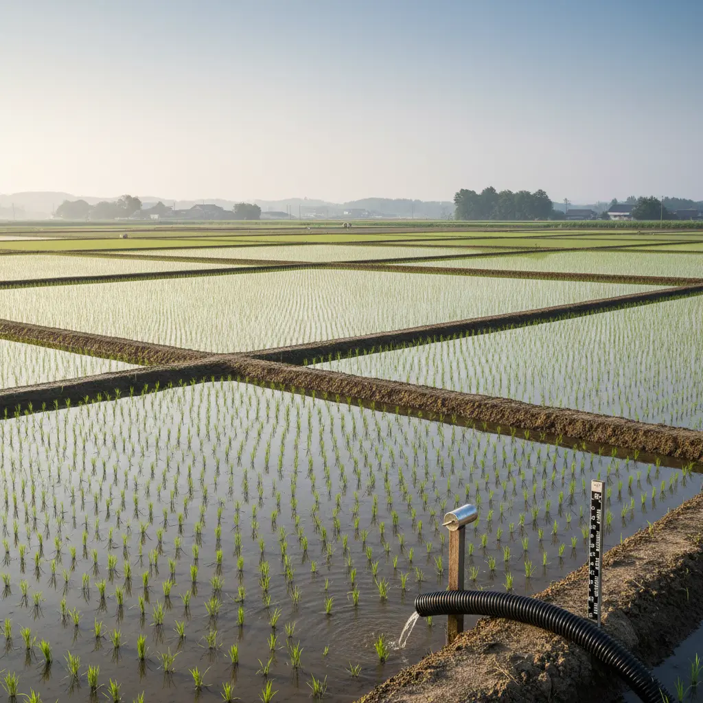初心者でもできる「田んぼ 水張り」作業の手順と水深管理