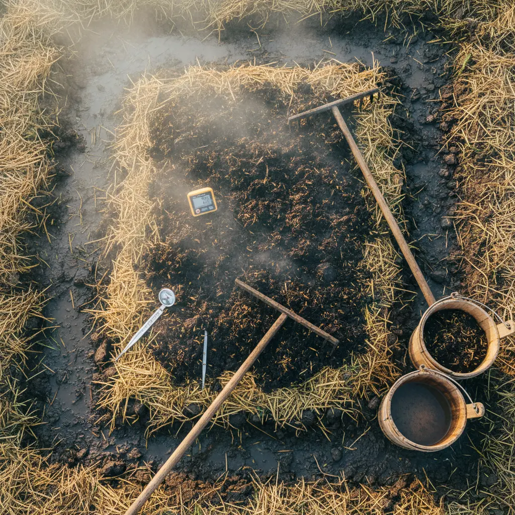 菌ちゃん農法における田んぼの土づくりと発酵プロセス