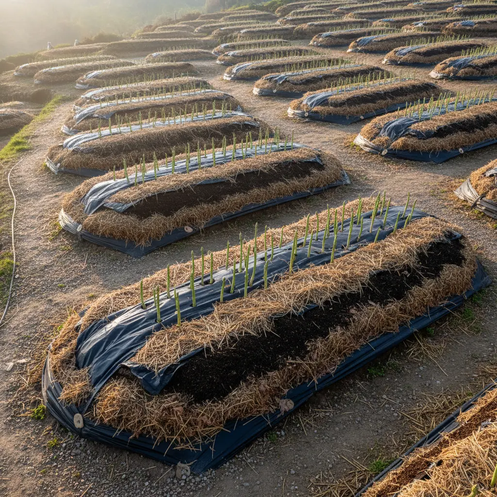 菌ちゃん農法で行うアスパラガスに最適な畝作りと土壌設計