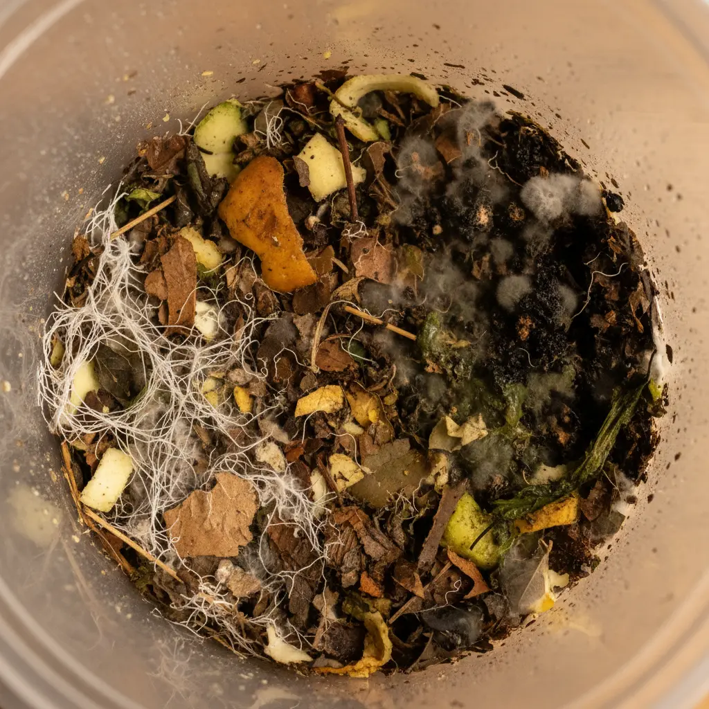 生ゴミ発酵と菌糸管理の見分け方・日常ケア