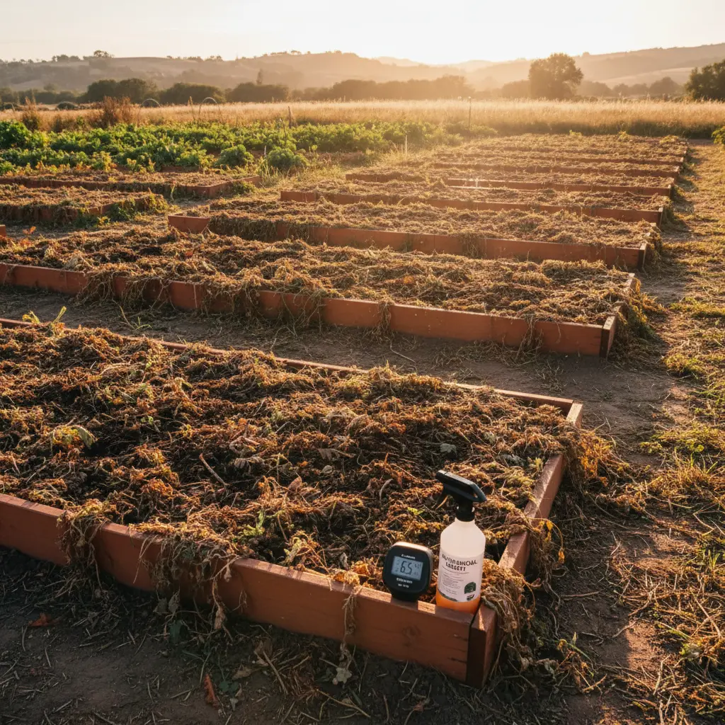 夏から秋へ:菌ちゃん農法の畝の再利用と次作準備
