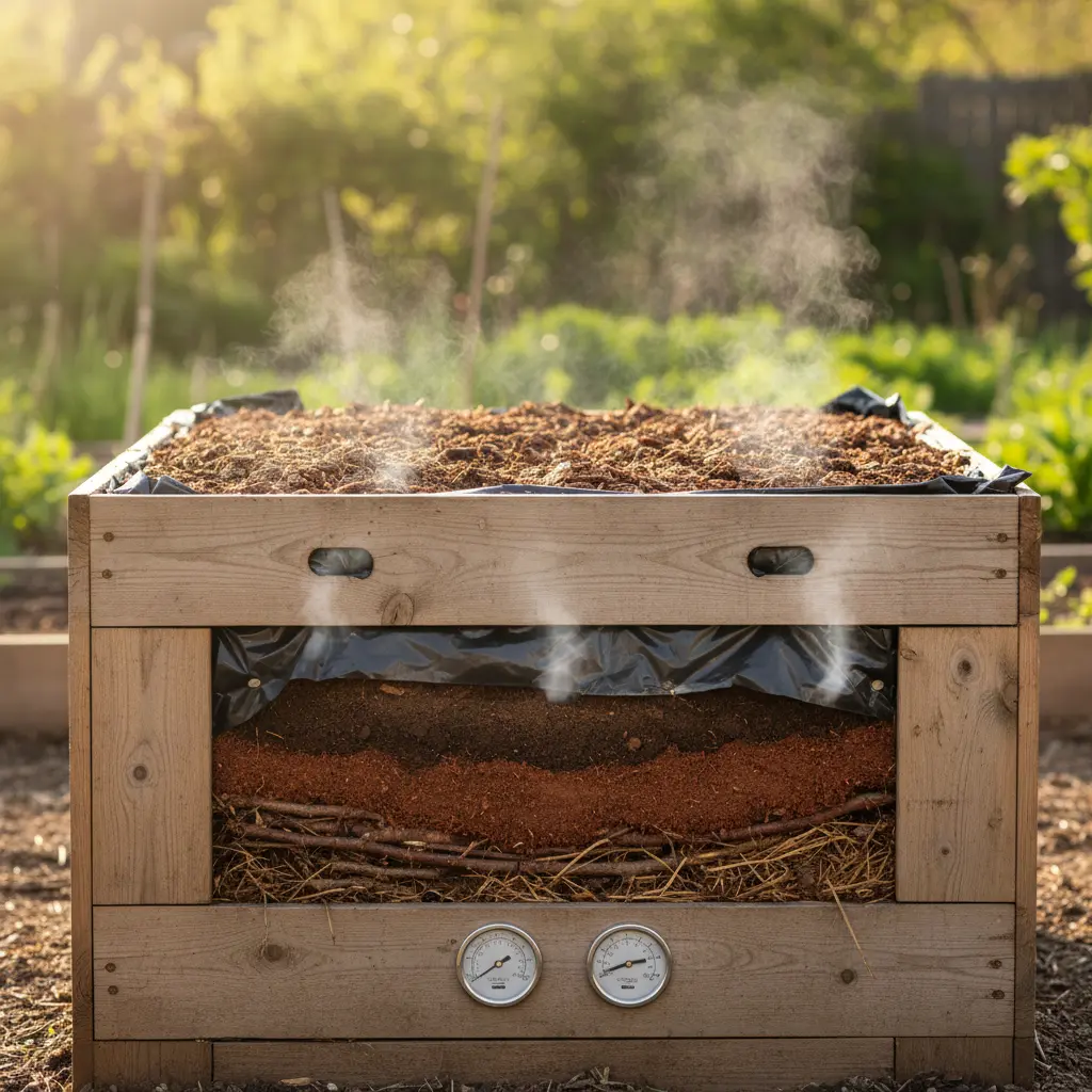 菌ちゃん農法の高畝づくりと分解・発酵プロセス