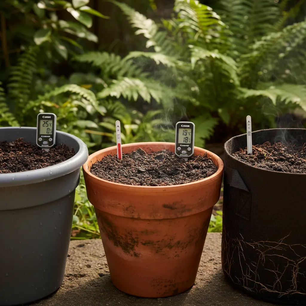 プランター素材とサイズによる微生物環境の違いと最適化