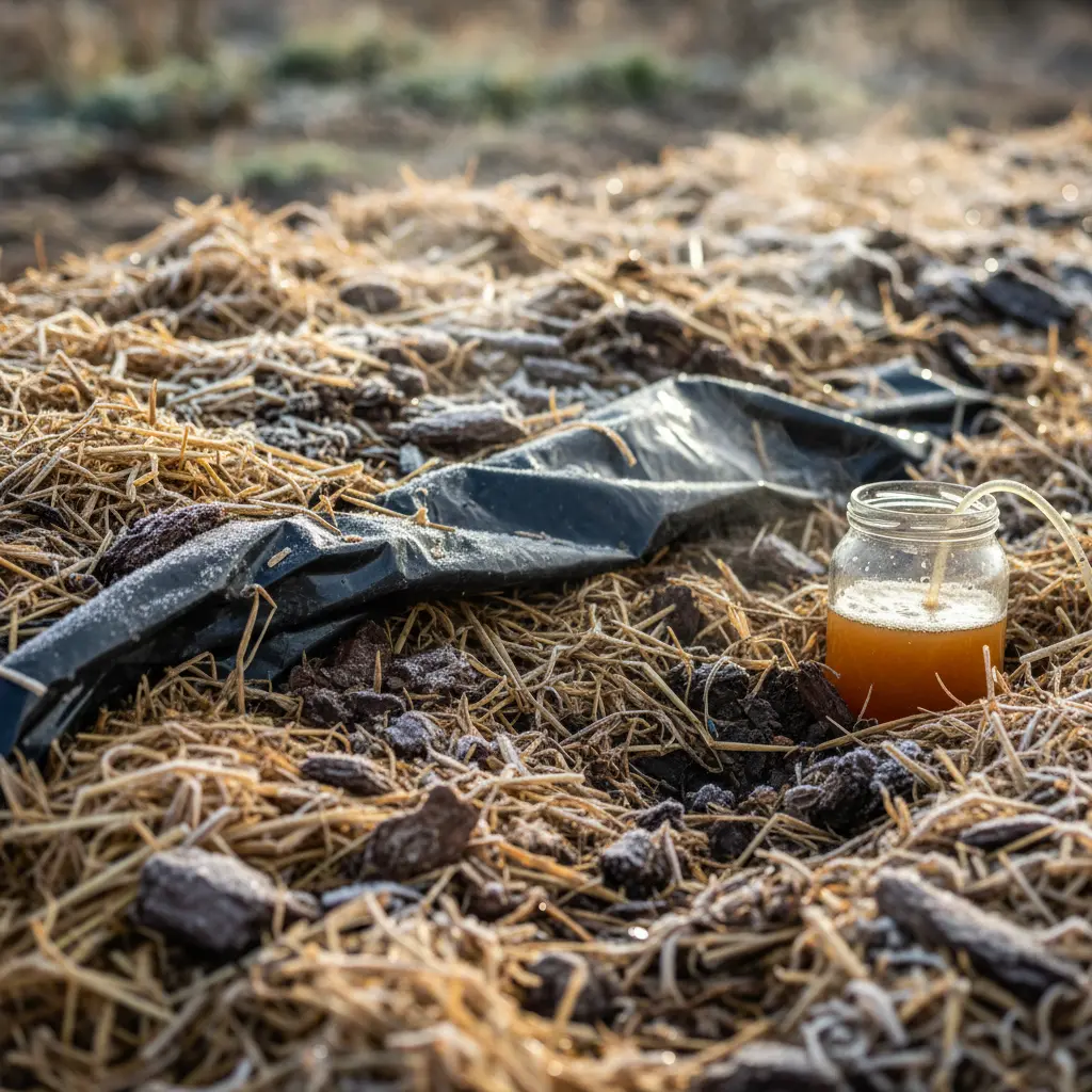 冬の菌ちゃんを生かす湿度・餌管理とマルチング技術