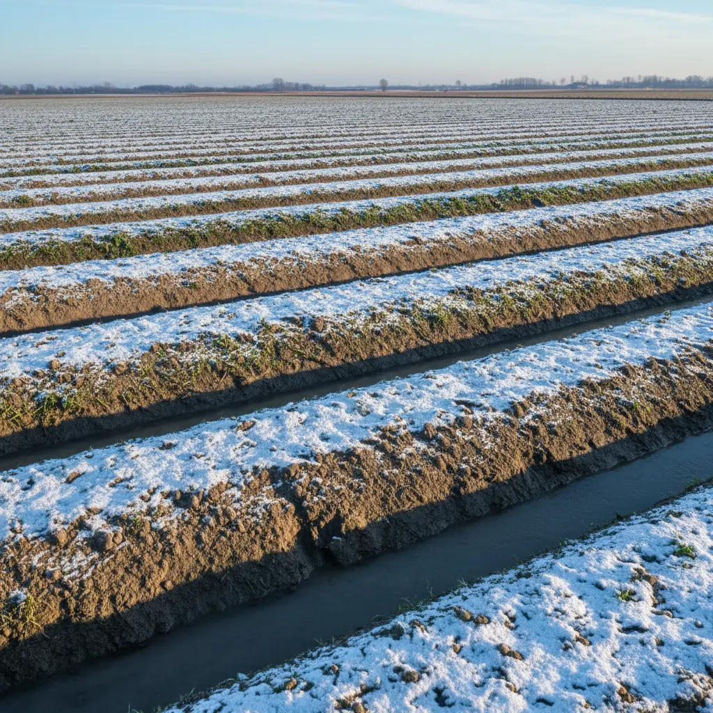 冬の菌ちゃん農法における高畝設計と排水・保水バランス