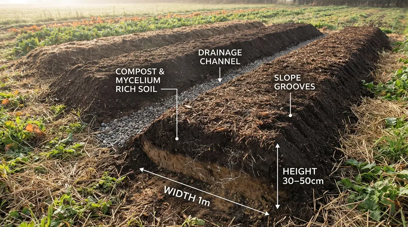 菌ちゃん農法 畝立ての基本構造と設計ポイント