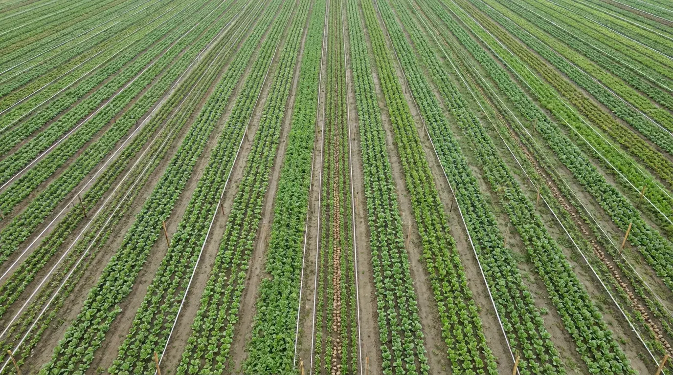 手作業・トラクター対応の菌ちゃん農法畝幅設計法