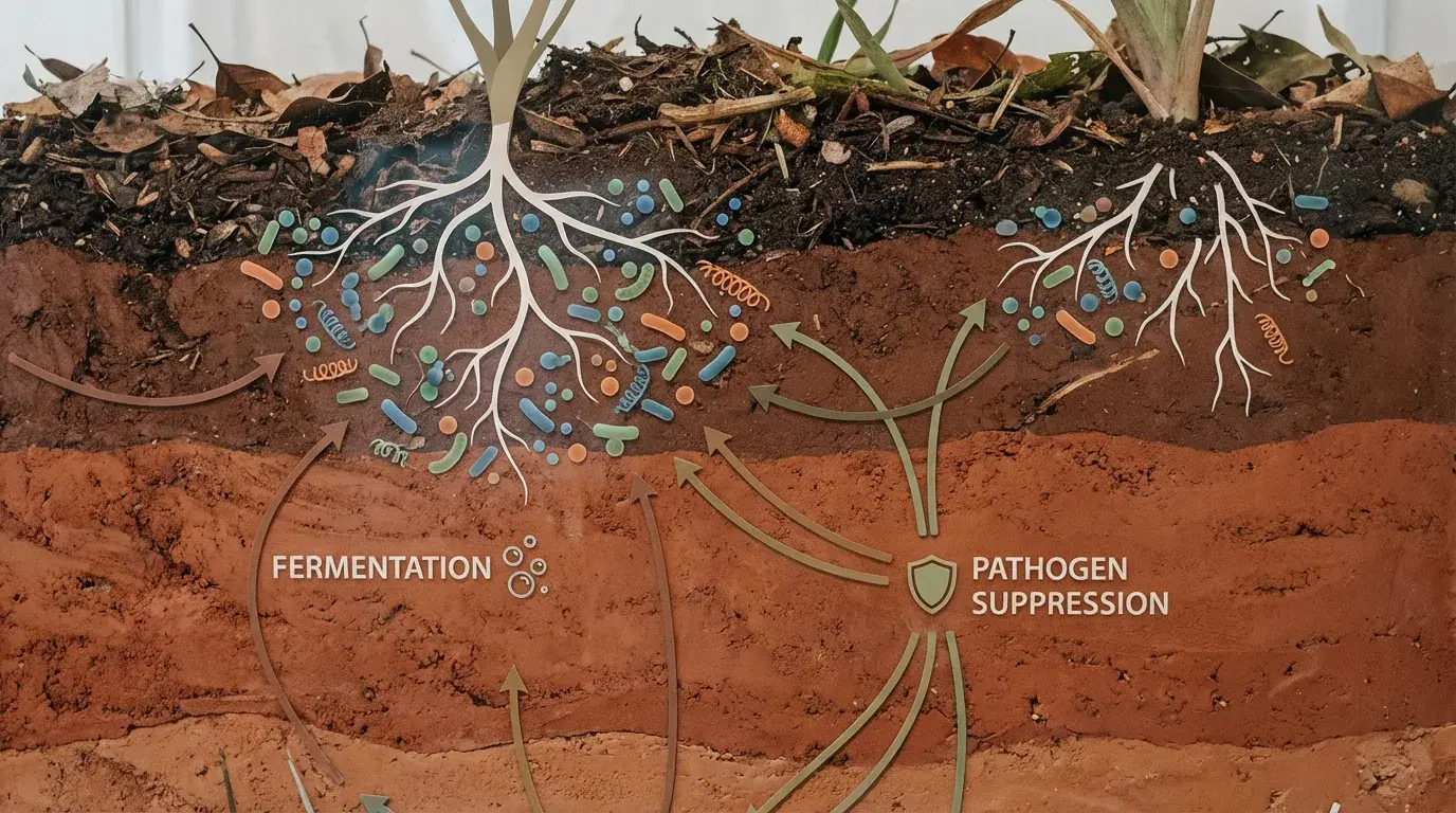 菌ちゃん農法 岡山とは:微生物が育む土の力
