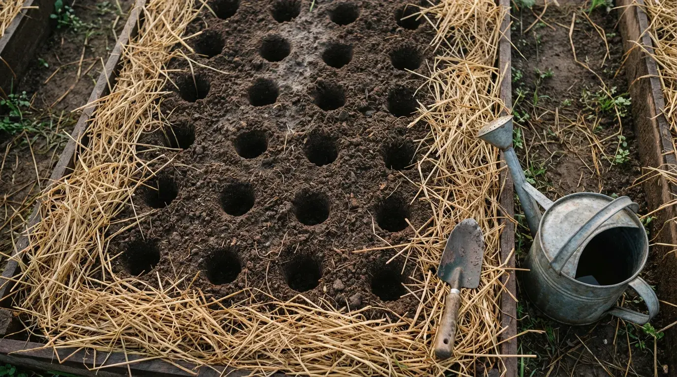 菌ちゃん農法 植え付け手順と穴あけ・間隔の実践ガイド