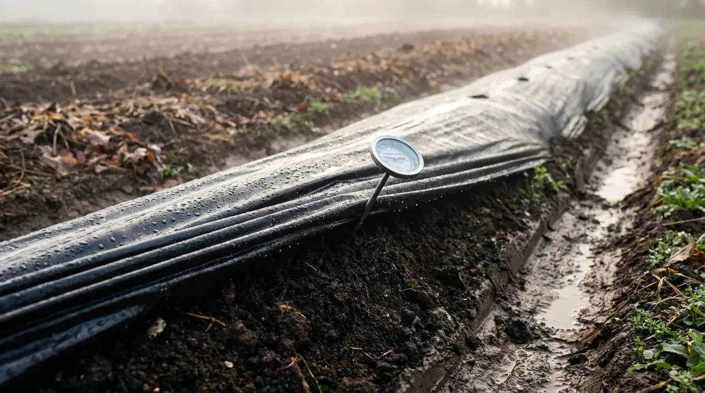 マルチ張りと熟成・発酵プロセスの管理