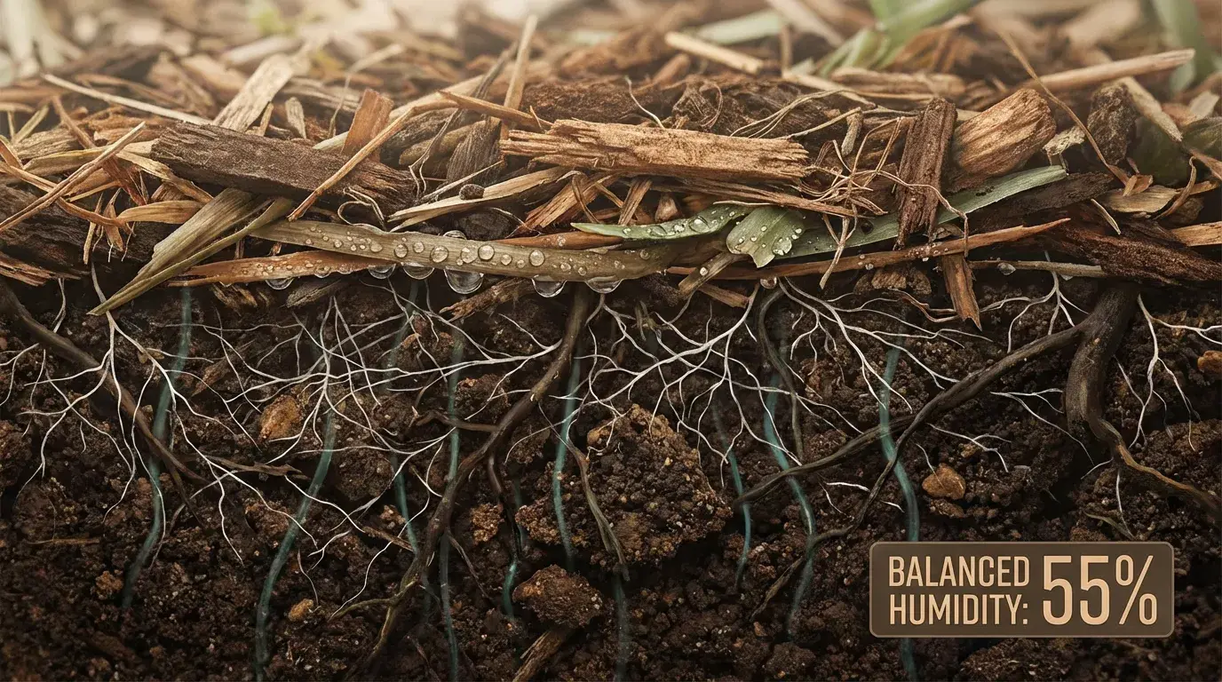 菌ちゃん農法 植え付け後の水管理と糸状菌活性維持法